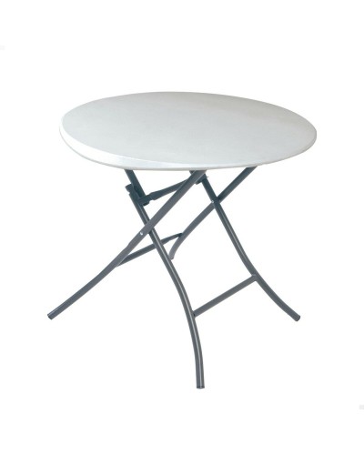 Bijzettafel Lifetime Wit 83,5 x 73,5 x 83,5 cm Staal Plastic