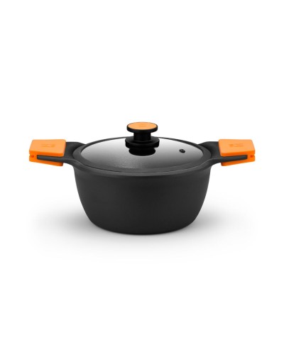 'EFFICIENT PLUS Bra Saucepan, Black, 24 cm Diameter, Non-Stick'
