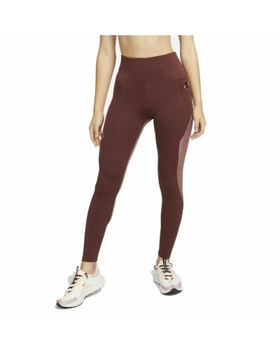 Sportleggings voor Dames Nike Air Dri-FIT Fast Bruin