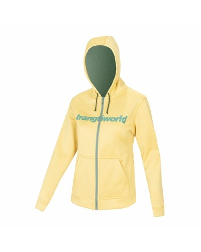 Trangoworld Liena: Chaqueta Deportiva para Mujer con Capucha - Amarillo
