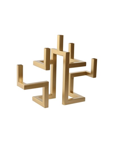 ESPRIT Kerzenständer Golden Modern, 38 x 12 x 29 cm, Metall, Elegante und funktionelle Dekoration
