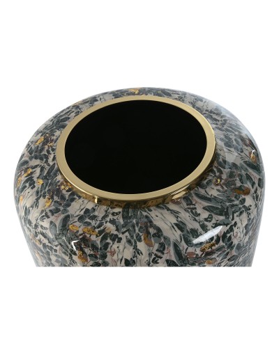 Vase décoratif ESPRIT Vert Doré en métal, 33 x 33 x 35,5 cm
