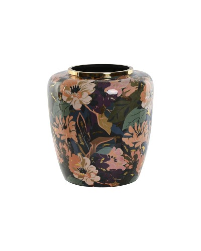 Vase ESPRIT Multicolore en Métal de 33 x 33 x 35 cm pour Décoration et Plantes
