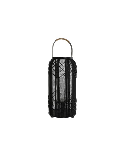 Esprit Black Metal Candle Holder | Elegant Table Decoration | 21.5 x 21.5 x 43.5 cm
