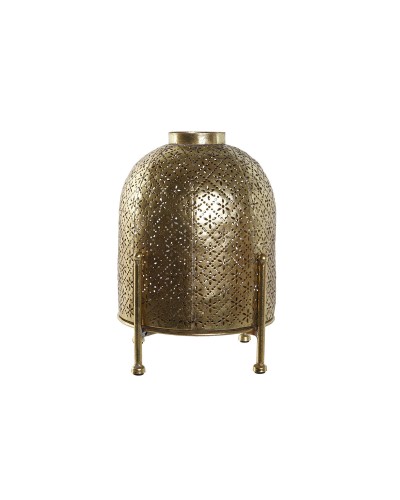 ESPRIT Candle Holder Golden Metal and Decorative Crystal, 19 x 19 x 24.5 cm
