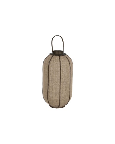 Ljusstakar Home ESPRIT Naturell Jute Bambu 33 x 33 x 61,5 cm