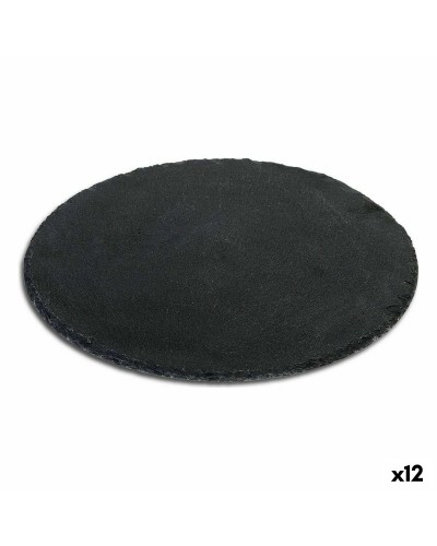 Assiette Plate Alfares Santa Clara Ardoise, Ø 25 cm, Épaisseur 6 mm (Lot de 12)
