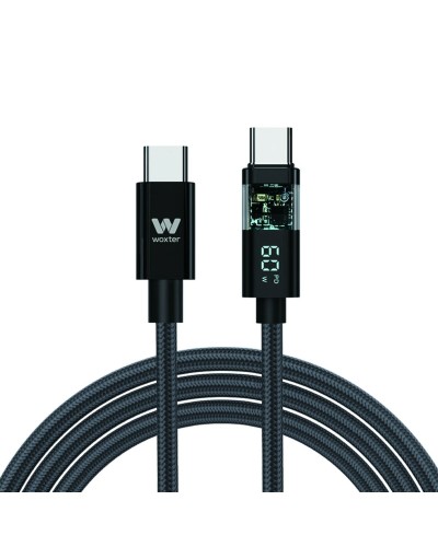 Woxter Câble USB-C 2m Noir - Charge Rapide & Transfert de Données
