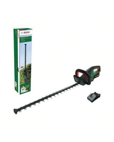 Cortasetos eléctrico BOSCH de 36 V con cuchilla de 50 cm para jardines y setos.
