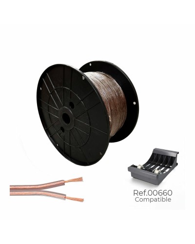 Cable Eléctrico Plano Sediles 2x0,75mm Transparente - Rollo 500m
