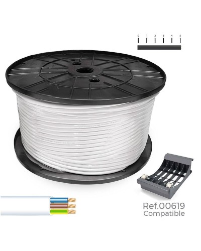 Câble Électrique Sediles Blanc 3 x 1 mm H05VVH2-F (200 m)
