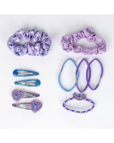 Hair accessories Stitch Blå Purpur 10 Delar