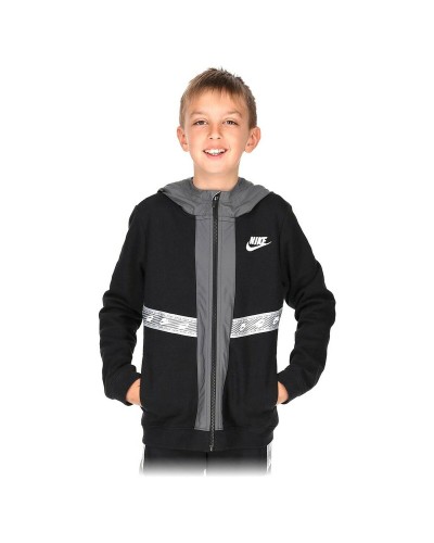 Nike Sportjacke für Kinder, Schwarz, Baumwolle - Bequem & Atmungsaktiv
