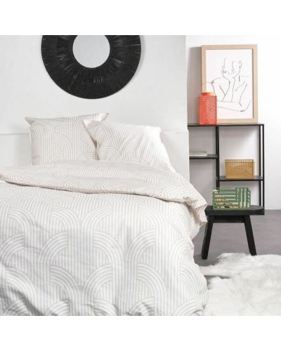 Funda nórdica TODAY: Juego de cama doble en percal de algodón suave y transpirable.
