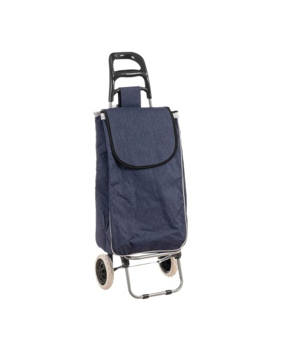 Chariot de Rangement Kozina en Métal Noir, 3 Étagères, pour Cuisine et Salle de Bain
