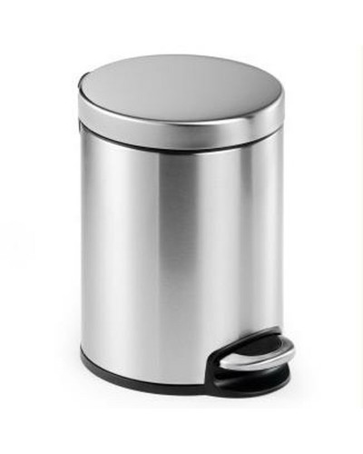 Pedal bin Durable Silver Stainless steel 5 L