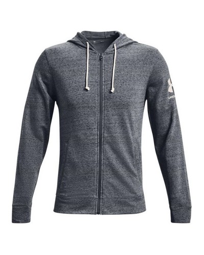 Miesten urheilutakki Under Armour Terry Musta Tumman harmaa