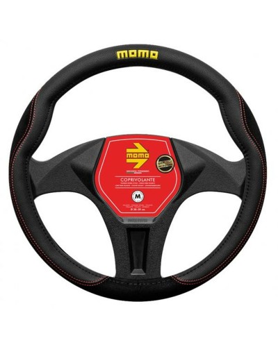Momo Steering Wheel Cover Black/Red Ø 38-39cm - Excellent Grip and Comfort
