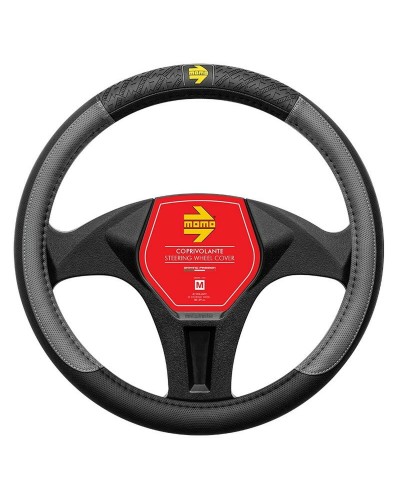 Momo VIP Black/Beige Steering Wheel Cover Ø 38-39cm - Car Steering Wheel Protection
