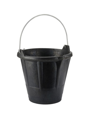 Bellota Secchio da 12 L, Nero, Robusto, con Manico in Gomma di Caucciù, per Uso Industriale