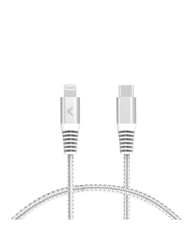 Kabel USB-C till Lightning KSIX Grå