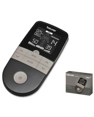 Beurer EM1R RELIEF+ Ceinture de Massage et Chaleur Rechargeable - Soulagement de la Douleur
