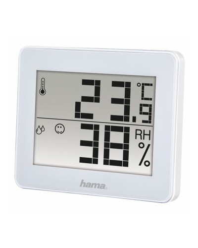 Station Météorologique Multifonction Hama avec Écran Blanc et Prévisions Météo
