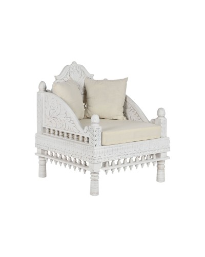 Poltrona Home ESPRIT Grigio Antracite in Tessuto, 73 x 77 x 90 cm