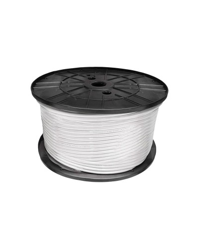 Sediles H05VVH2-F White Tubular Electrical Cable 2 x 0.75 mm 400 m
