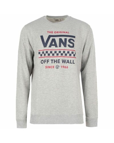 Miesten huputon collegepaita Vans Stackton Crew Harmaa