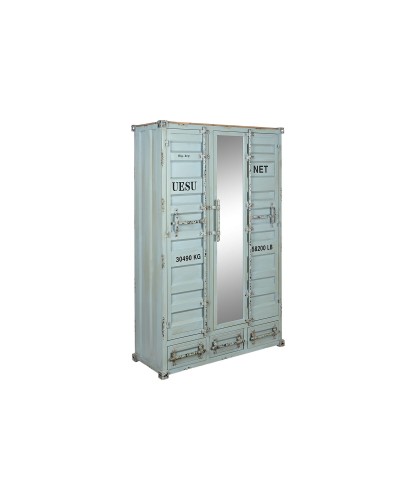 Armoire ESPRIT Turquoise 112x46x174cm | Spacieuse et Moderne | Organisez Vos Vêtements
