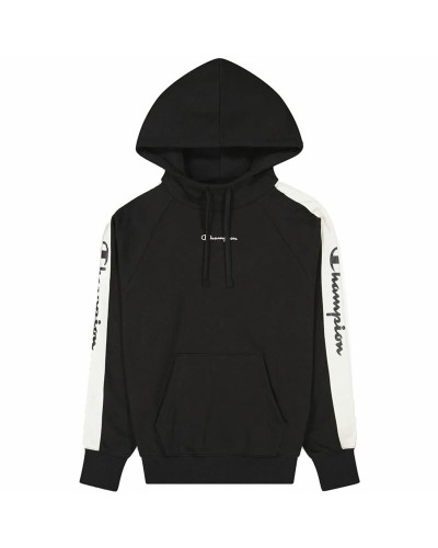 Champion Sudadera Mujer Blanco Negro Capucha Deportiva Casual
