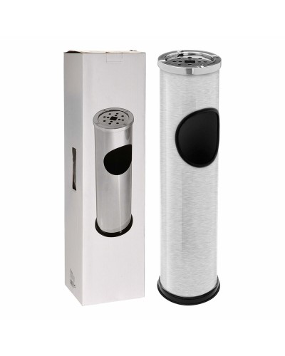 Cubo de Basura Lifetime con Cenicero | Perfecto para Exteriores e Interiores | Resistente a la Intemperie | 32 L
