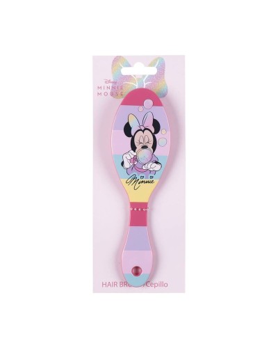 Brosse à Cheveux Démêlante Minnie Mouse Rose - Douce pour Enfants
