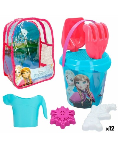 Beach toys set Frozen 18 x 16 x 18 cm (12 Units)
