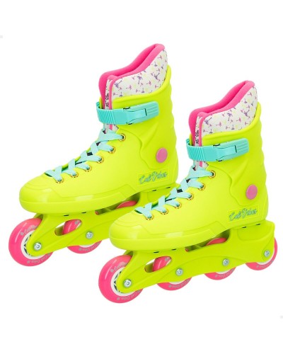 Rollers en Ligne Colorbaby Jaunes Taille 38-39 - Kit de 4 Roues pour Enfants
