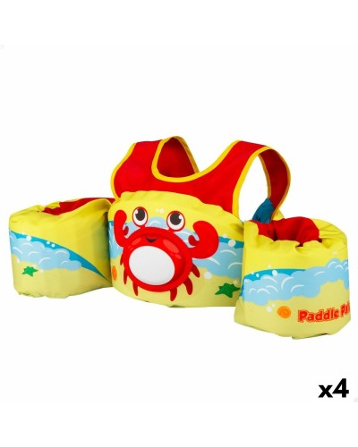 AquaSport Chaleco Salvavidas Cangrejo - 56x25x20 cm - Set de 4 Unidades - Seguridad Náutica
