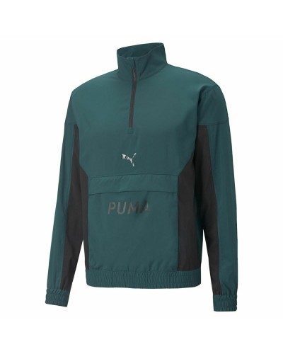 Tröja utan huva Herr Puma Fit Woven Training Grön