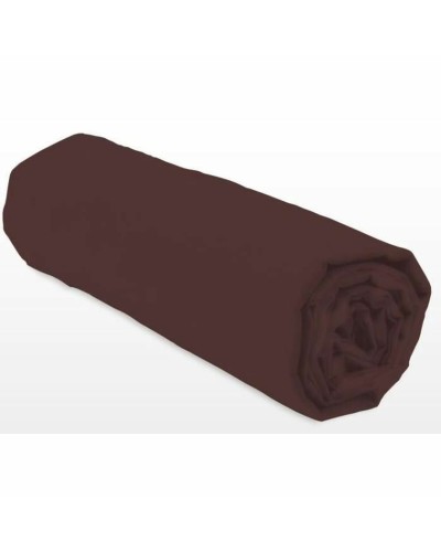 Draps-housses Lovely Home 140x190+35cm Marron pour un sommeil paisible.
