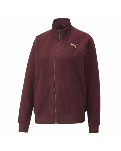 Sportjacka, Dam Puma Fit Sherpa Mörkröd