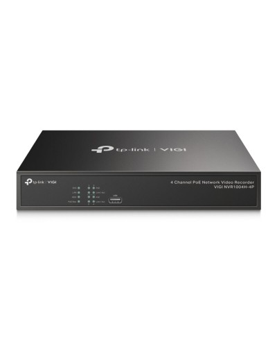 Grabador de Video en Red TP-Link VIGI NVR1004H-4P | 4 Canales | PoE | H.265+
