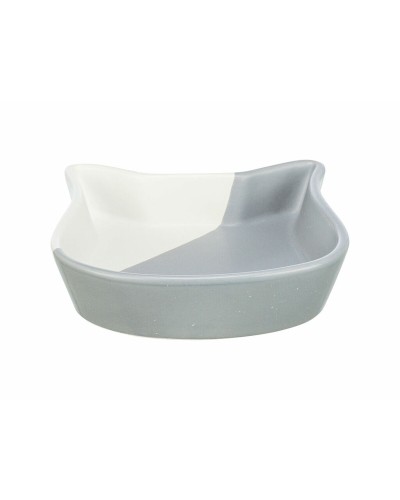 Mangeoire pour chats Trixie Blanc Gris Céramique