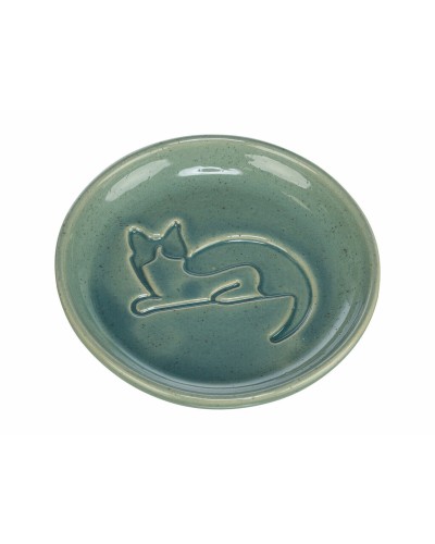 Comedero para Gato Trixie Azul Cerámica Ø 14,5 cm