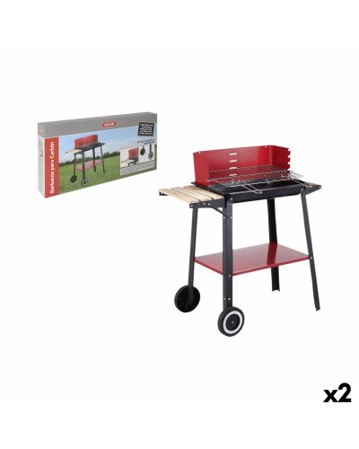 Barbacoa de Carbón con Patas Inde 81,5 x 41,5 x 84,5 cm (2 Unidades)