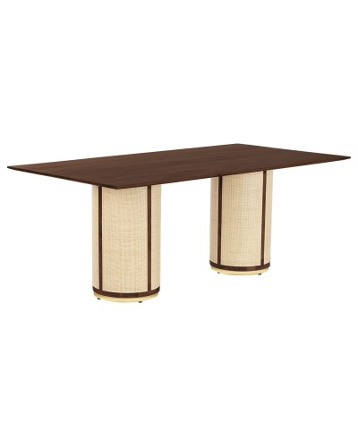 Esstisch Home ESPRIT Faser Mango-Holz 200 x 100 x 76 cm