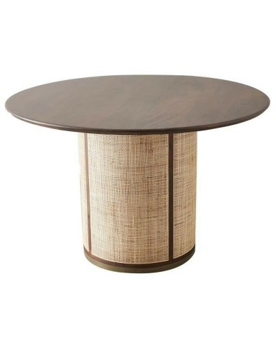 Eettafel Home ESPRIT Mangohout 130 x 130 x 76 cm