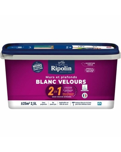 Peinture d'Apprêt Ripolin Blanc 2,5 L Satiné