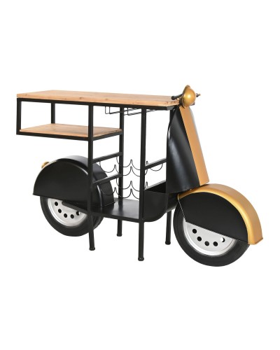 Pulloteline Home ESPRIT Musta Kullattu 134 X 36 X 92 CM