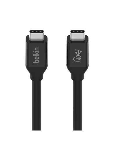 USB-C-kabel Belkin 0.8M01BT0.8MBK Svart 80 cm 0,8 m