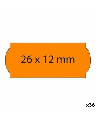 Rotolo di Etichette Arancio 26 x 12 mm (36 Unità)